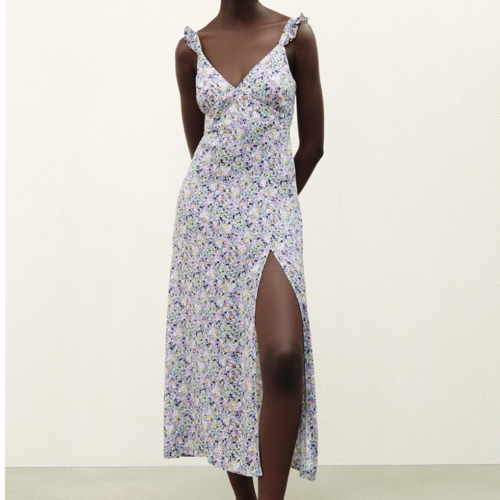 Zara floral print dress